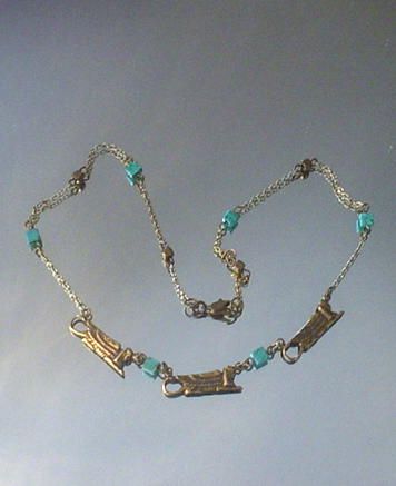 Egyptian Sphinx Turquoise Necklace Egyptian Sphinx Turquoise Necklace