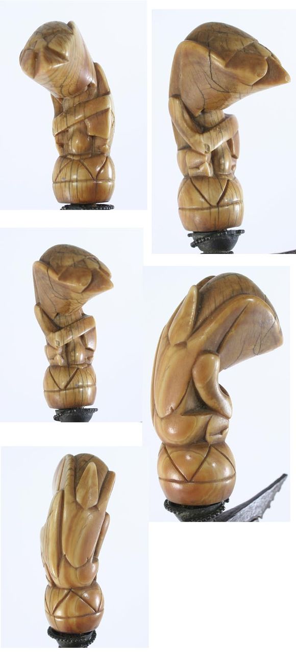 Antique Knife African Elephant Ivory Handle & Scabbard Antique Knife African Elephant Ivory Handle & Scabbard