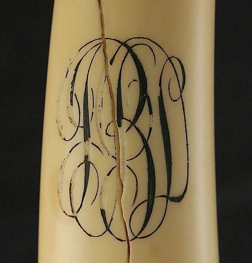 2 Piece Quality English Hand Engraved Fish Set 1852 Ivory Handles 2 Piece Quality English Hand Engraved Fish Set 1852 Ivory Handles