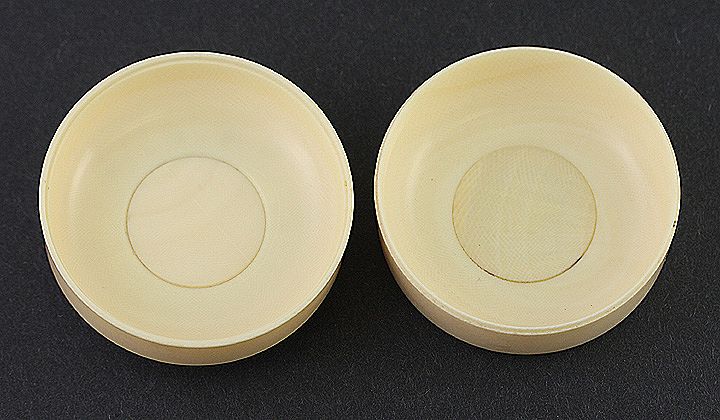 Exquisite Japanese Shibayama Inlay Ivory Box Superb Crosshatching Exquisite Japanese Shibayama Inlay Ivory Box Superb Crosshatching
