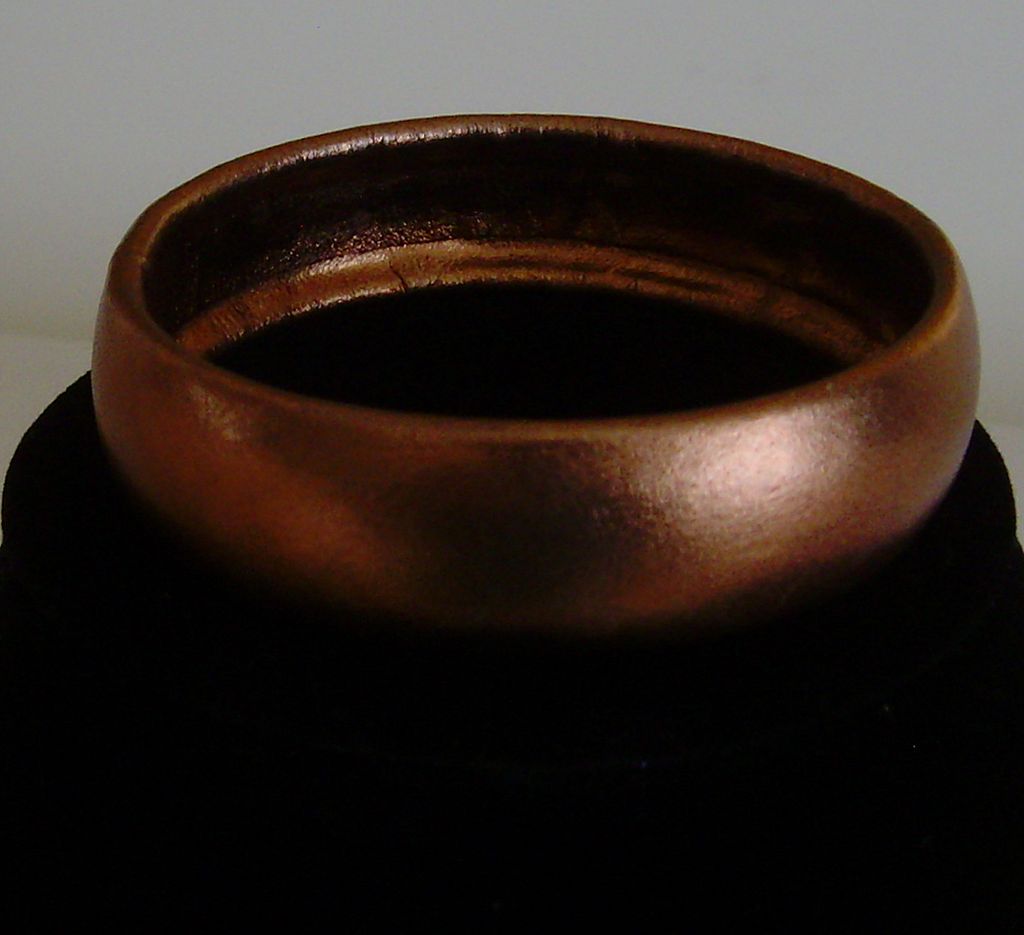 Bronze Metallic Colored Leather/Pleather Bangle Bronze Metallic Colored Leather/Pleather Bangle