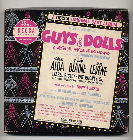 Decca Records 45rpm Original Cast Guys & Dolls Decca Records 45rpm Original Cast Guys & Dolls
