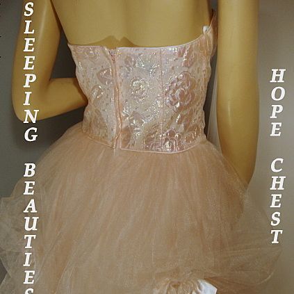 Vintage Pink Wedding Prom Dress Gunne Sax