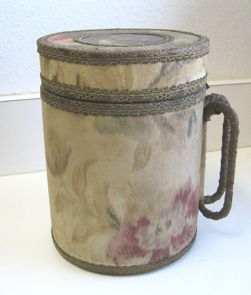 Antique unusual metal & glass Acme Water Cooler Pitcher c1895 from