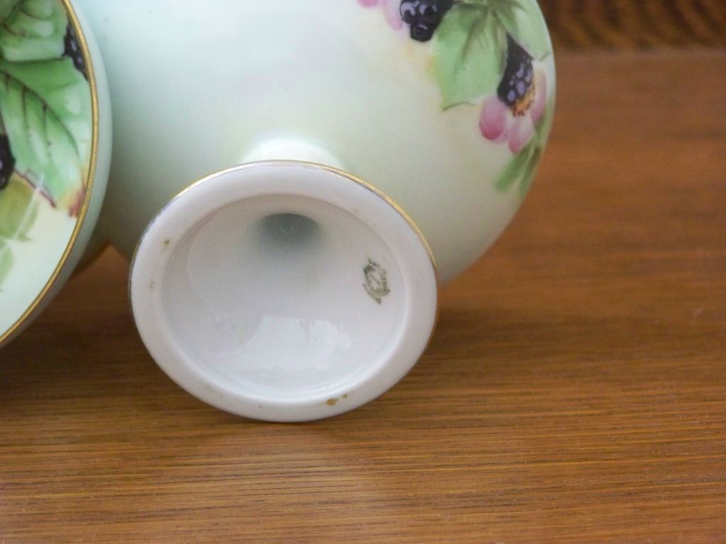 Handpainted Punch Cups with Berries Handpainted Punch Cups with Berries