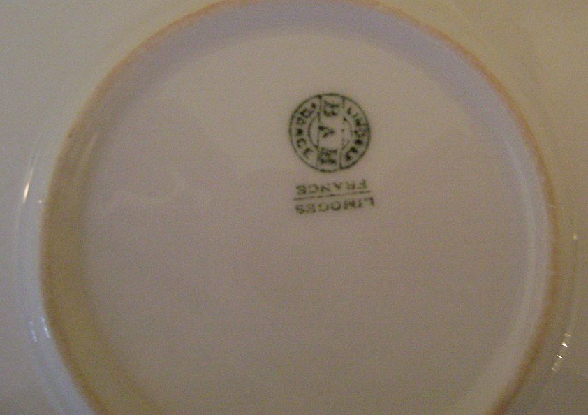 Antique Charger by Marsay with Cherries Antique Charger by Marsay with Cherries