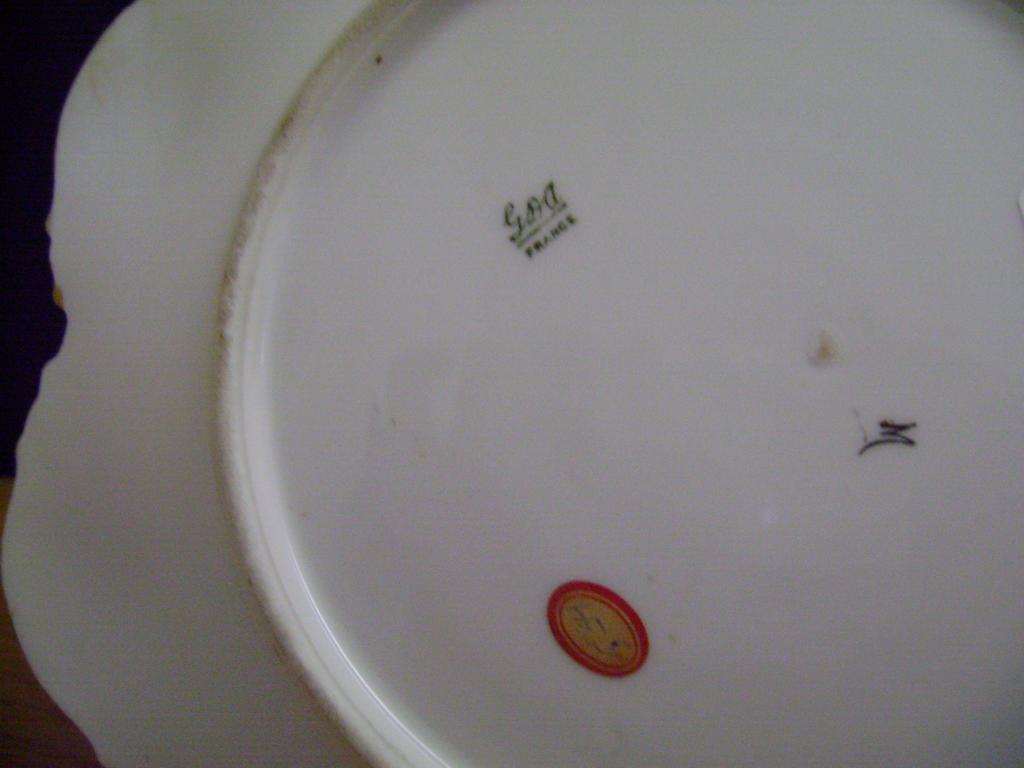 Vintage Limoges Handpainted Plate with Berries Vintage Limoges Handpainted Plate with Berries