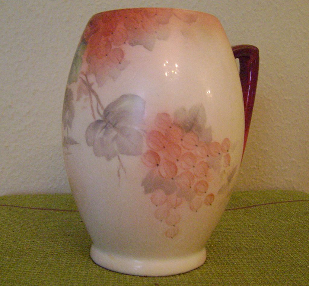 Vintage Handpainted Tankard Mug with Currants Vintage Handpainted Tankard Mug with Currants