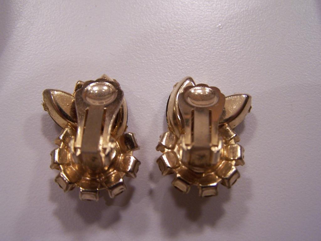 Gorgeous Fall Rhinestone Set Brooch and Earrings Gorgeous Fall Rhinestone Set Brooch and Earrings