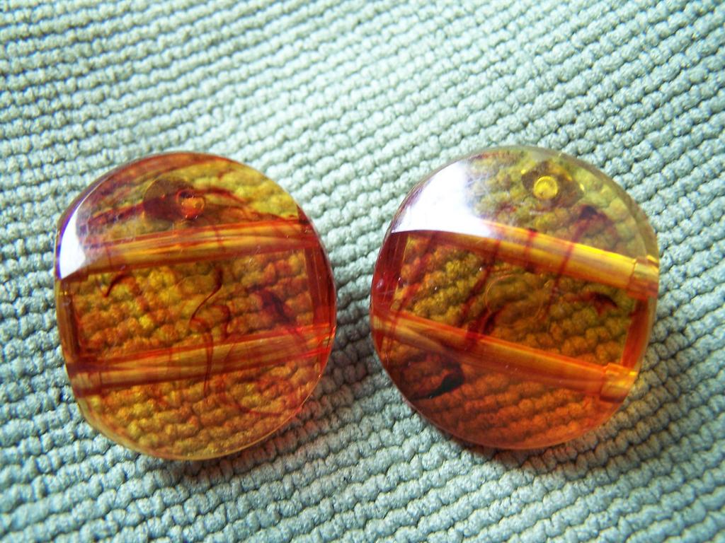Rootbeer Lucite Chunky Bead Earrings Rootbeer Lucite Chunky Bead Earrings