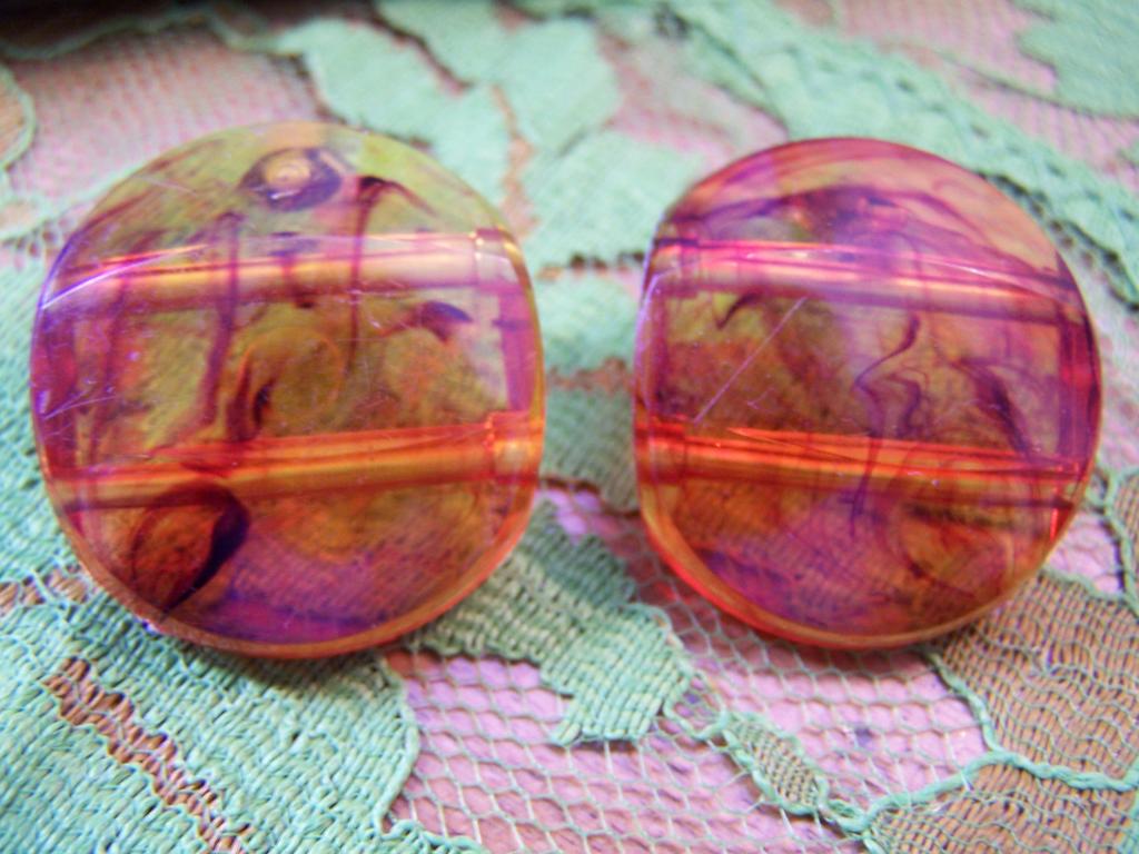 Rootbeer Lucite Chunky Bead Earrings Rootbeer Lucite Chunky Bead Earrings
