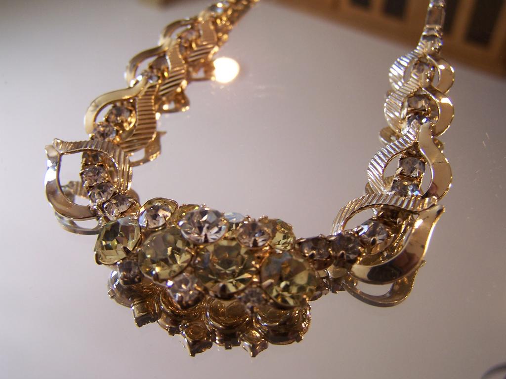 Vintage Signed Rhinestone Necklace Vintage Signed Rhinestone Necklace