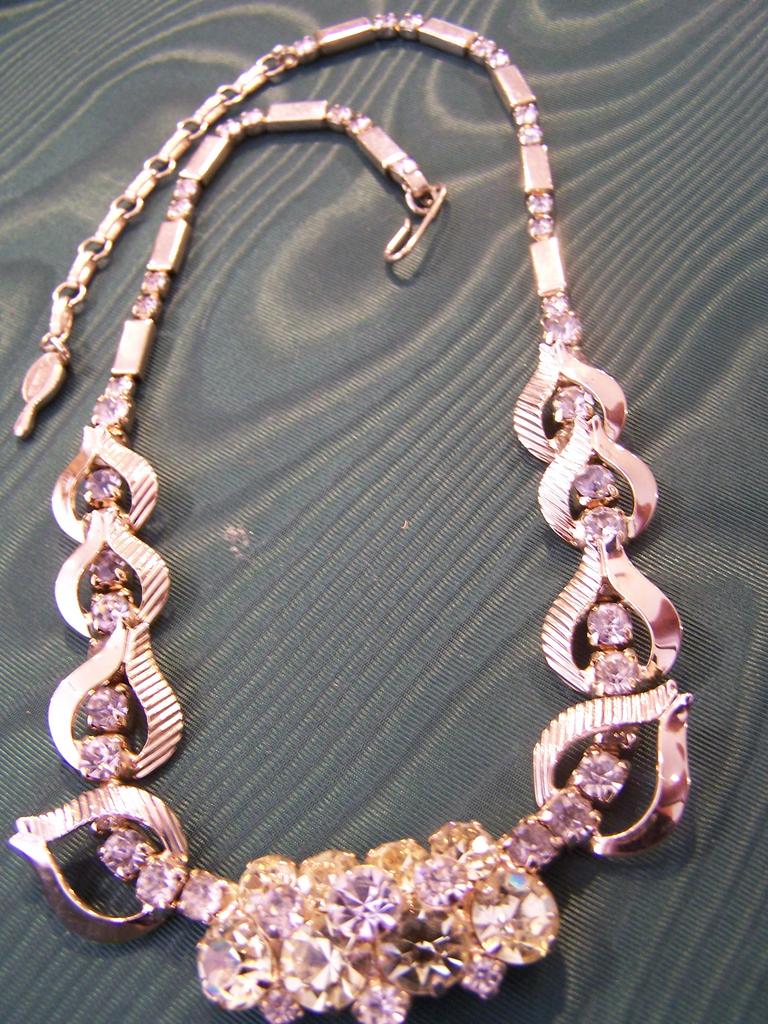 Vintage Signed Rhinestone Necklace Vintage Signed Rhinestone Necklace
