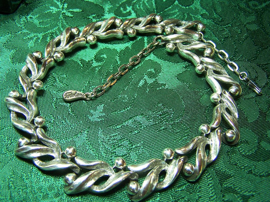 Vintage Signed Tortolani Necklace or Choker Vintage Signed Tortolani Necklace or Choker