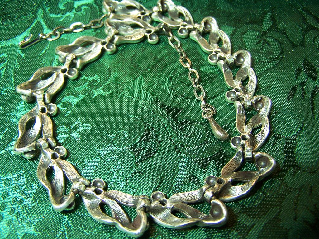 Vintage Signed Tortolani Necklace or Choker Vintage Signed Tortolani Necklace or Choker