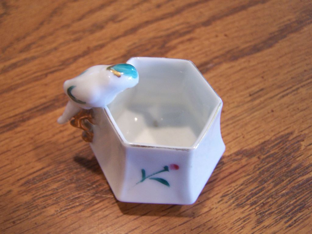Petite Porcelain Bird Cup Stamped Petite Porcelain Bird Cup Stamped