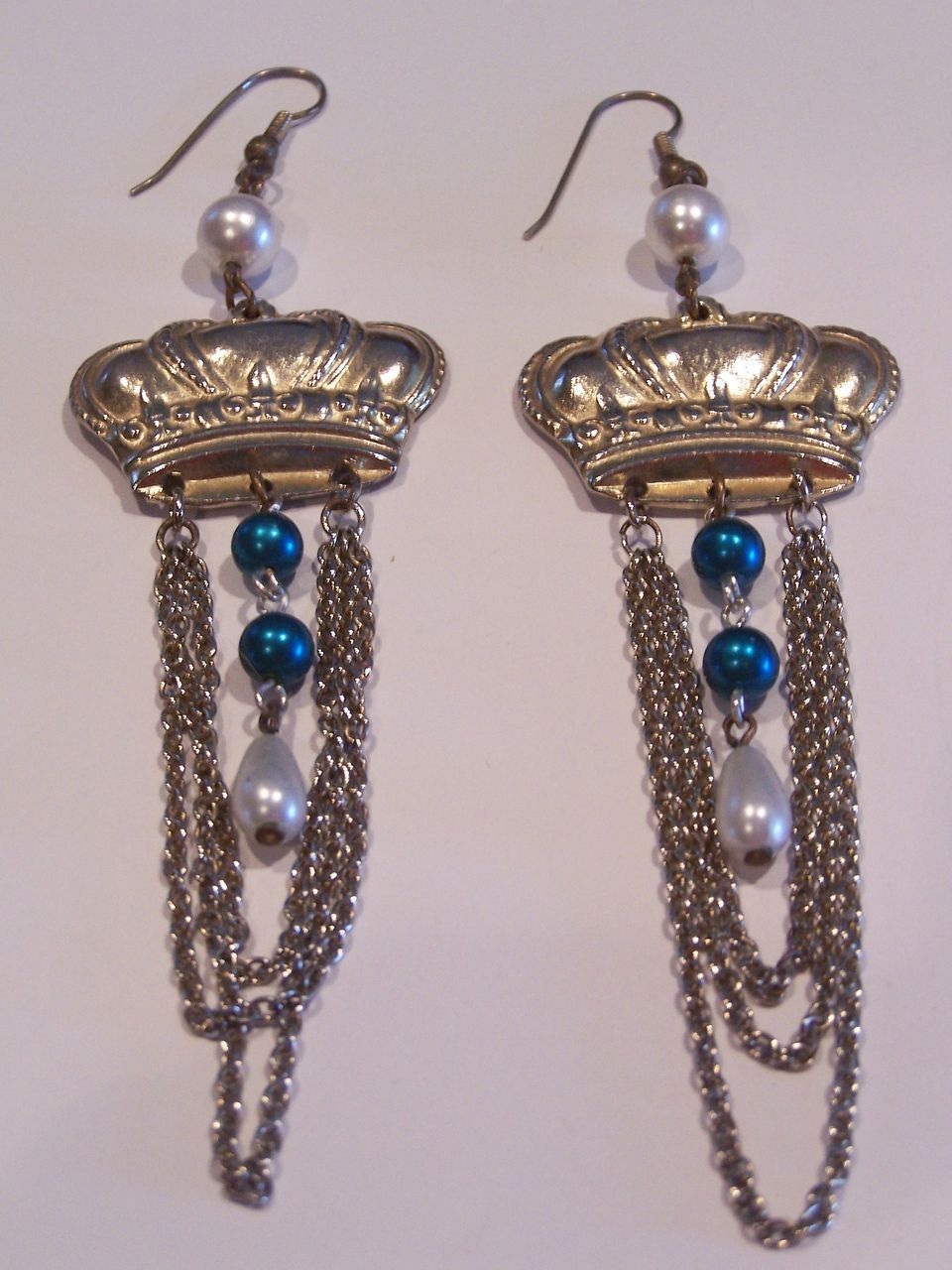 Vintage Dangle Crown Earrings Vintage Dangle Crown Earrings
