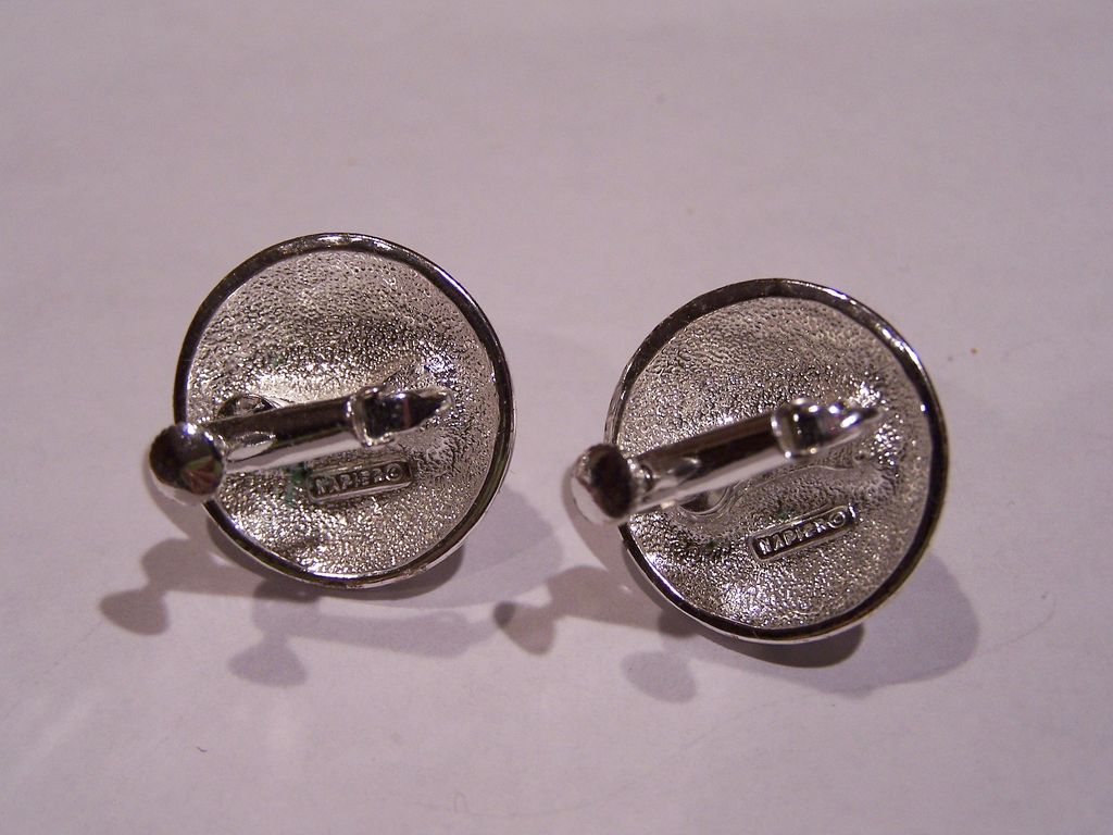 Signed Rhinestone Earrings Signed Rhinestone Earrings
