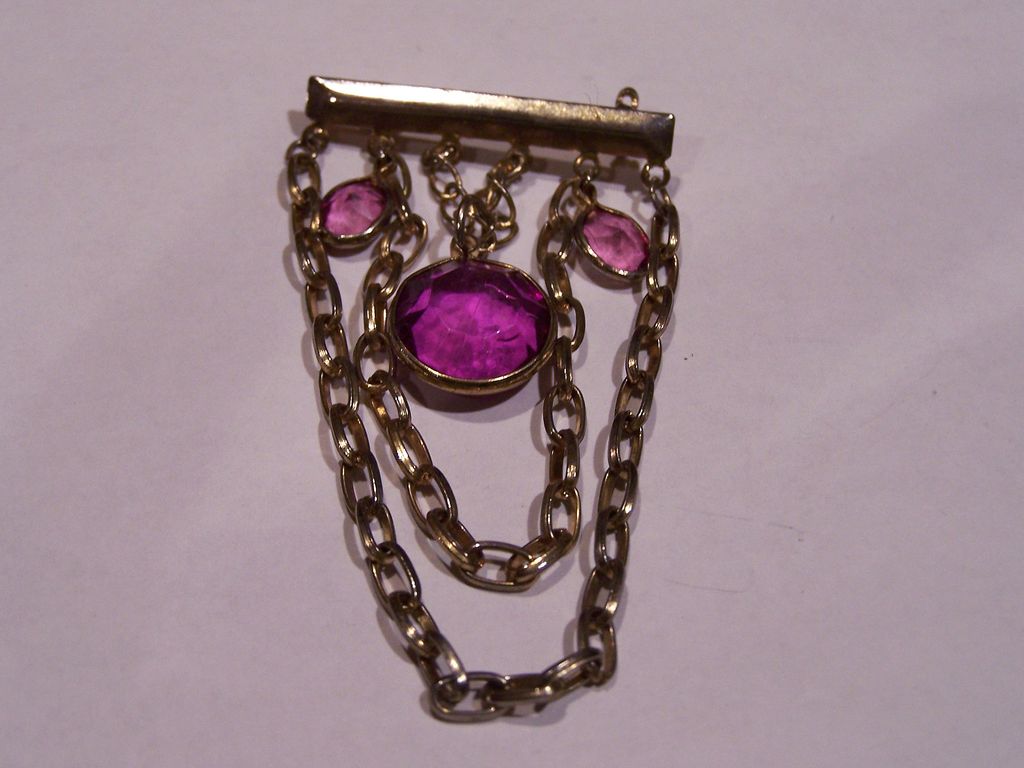 Vintage Lucite Dangle Bar Pin Vintage Lucite Dangle Bar Pin