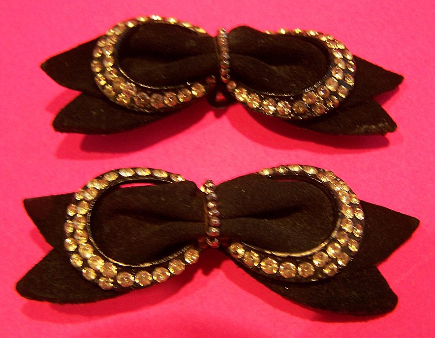 Vintage 1950's Rhinestone Shoe Clips Vintage 1950's Rhinestone Shoe Clips