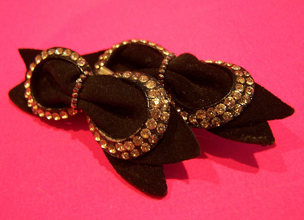 Vintage 1950's Rhinestone Shoe Clips Vintage 1950's Rhinestone Shoe Clips