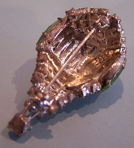 Vintage Signed Rhinestone Hot Air Balloon Pin Brooch Vintage Signed Rhinestone Hot Air Balloon Pin Brooch