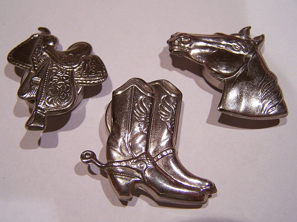 Vintage Button Covers Set Cowgirl Cowboy Boots Saddle Horse Vintage Button Covers Set Cowgirl Cowboy Boots Saddle Horse