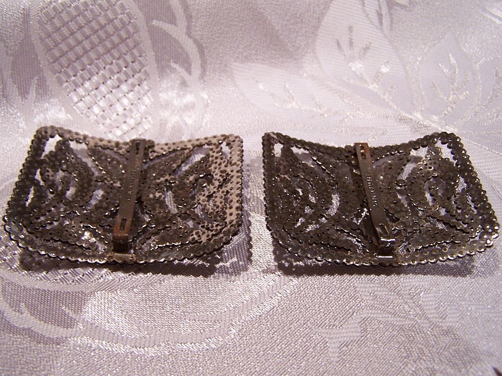 Vintage French Buckles Signed Made In France FBN Co Vintage French Buckles Signed Made In France FBN Co