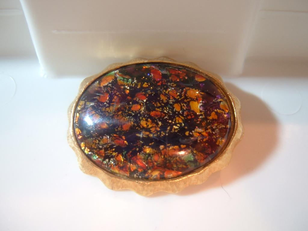 Marvella signed Confetti Foil Brooch Marvella signed Confetti Foil Brooch