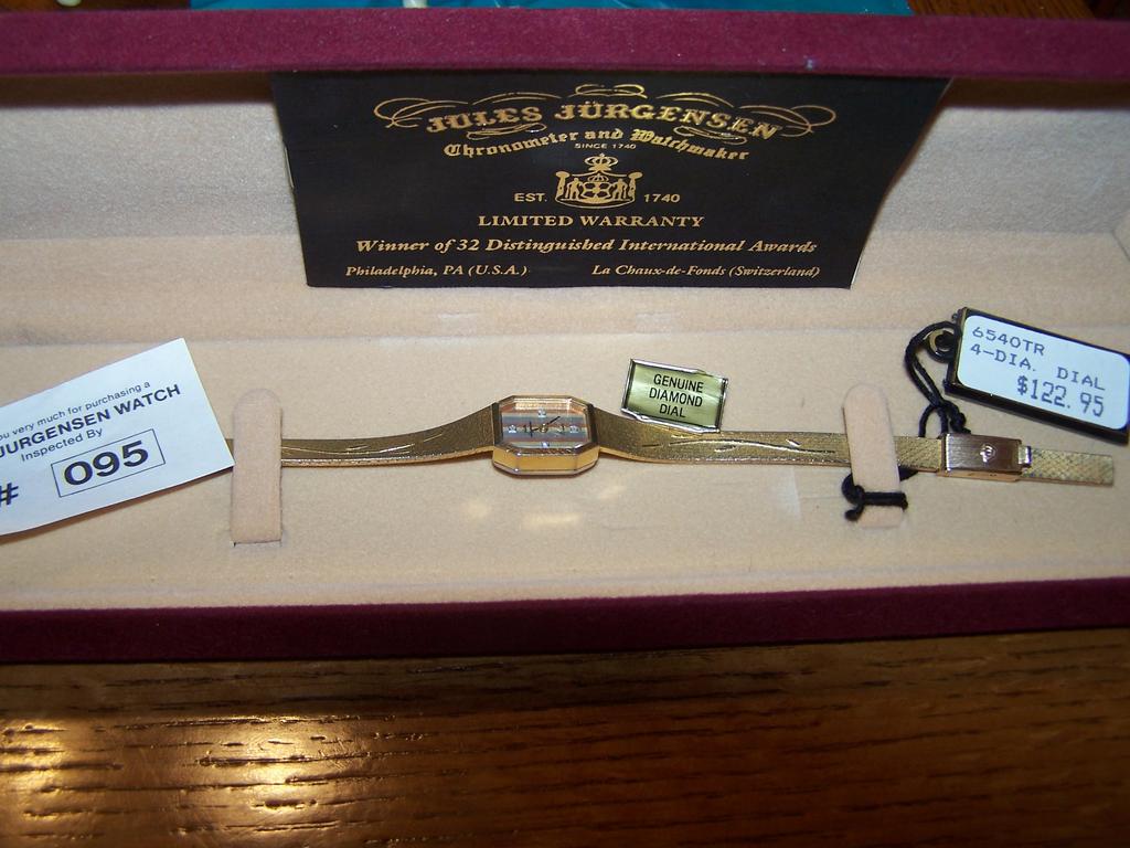 Jules Jurgensen Ladies Diamond Dial Watch Jules Jurgensen Ladies Diamond Dial Watch