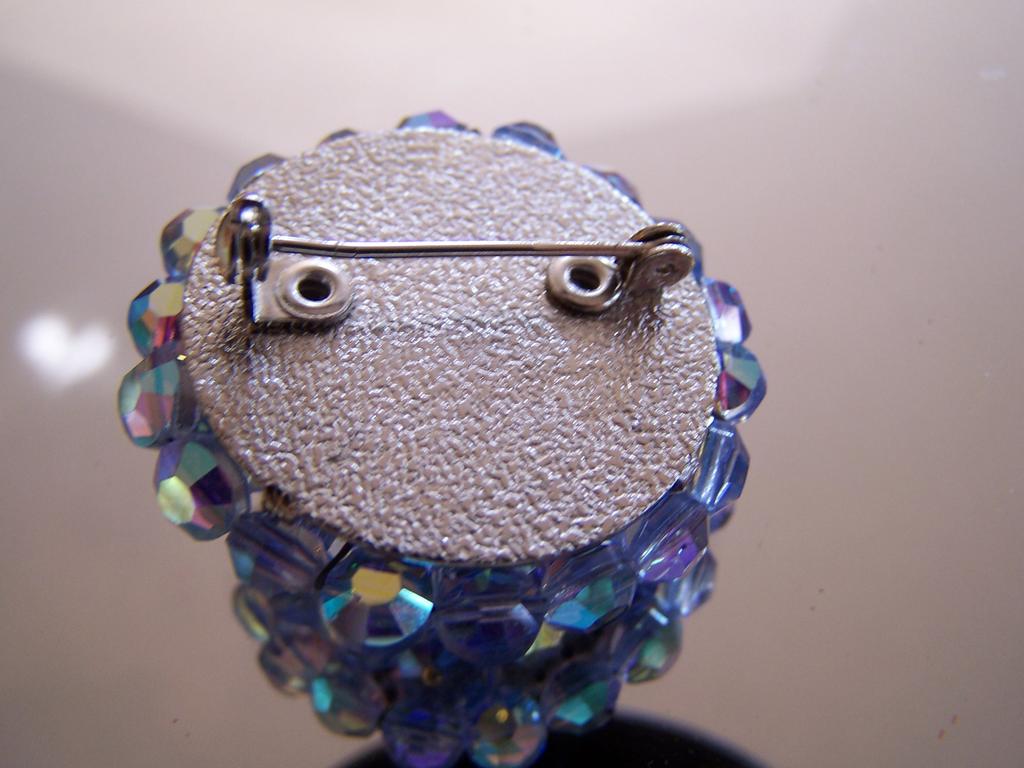 Powder Blue Crystal Bead Brooch Powder Blue Crystal Bead Brooch