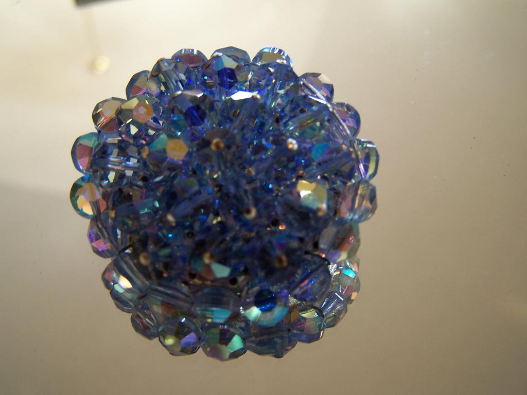 Powder Blue Crystal Bead Brooch Powder Blue Crystal Bead Brooch