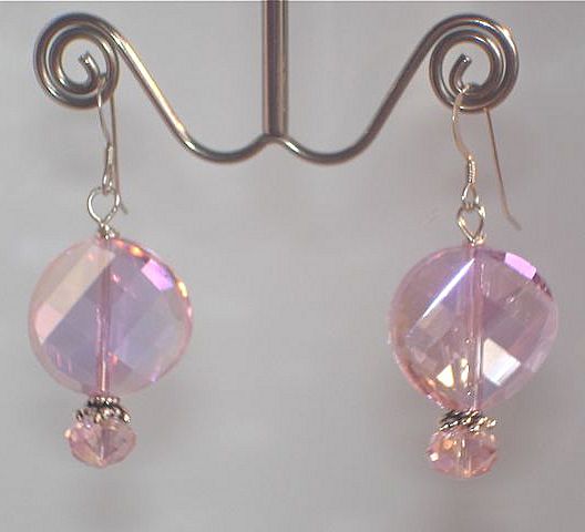 Crystal and Sterling Silver Earrings Crystal and Sterling Silver Earrings