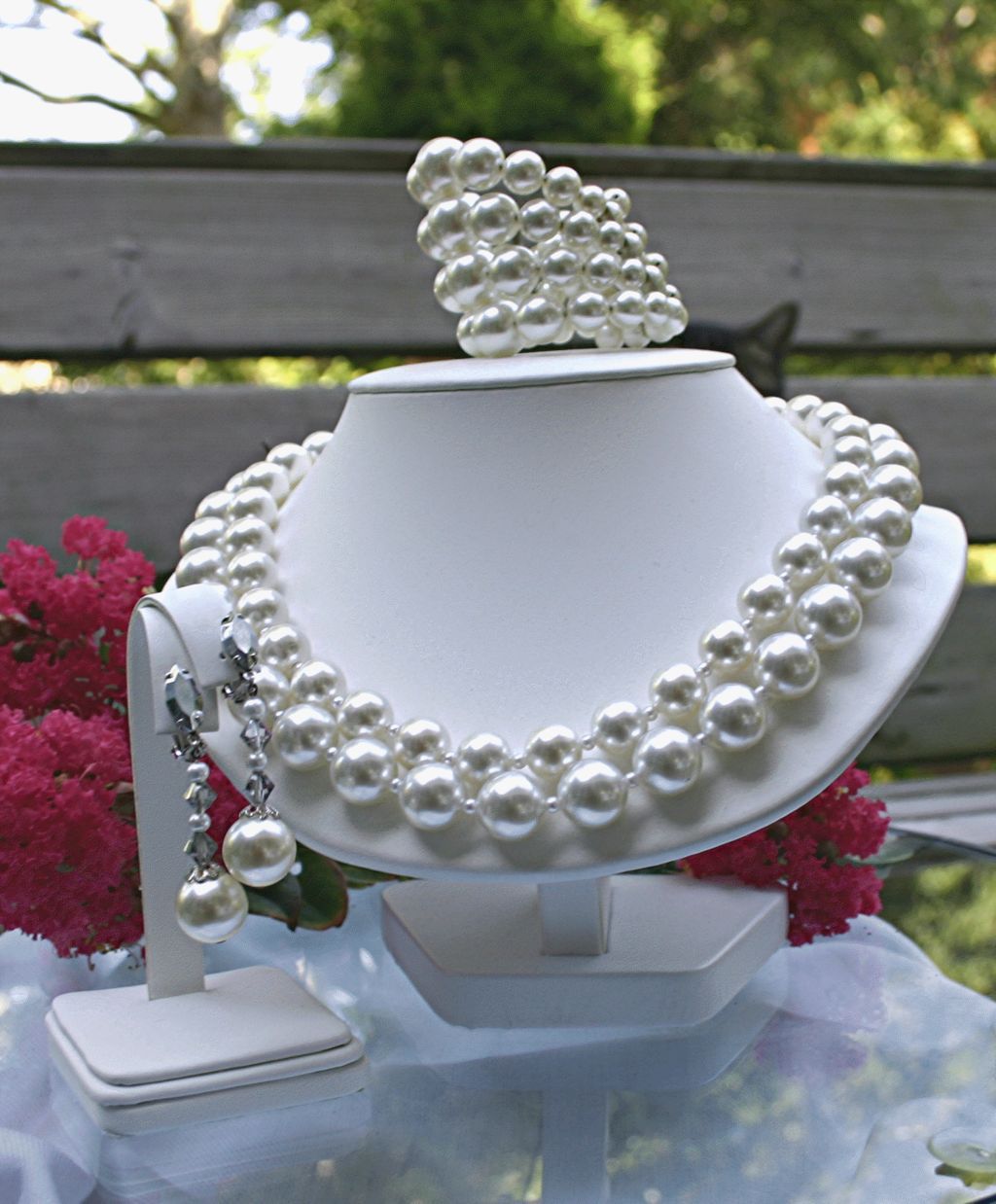 C1960, Signed Lewis Segal California, A Full Parure, Imitation Pearl C1960, Signed Lewis Segal California, A Full Parure, Imitation Pearl