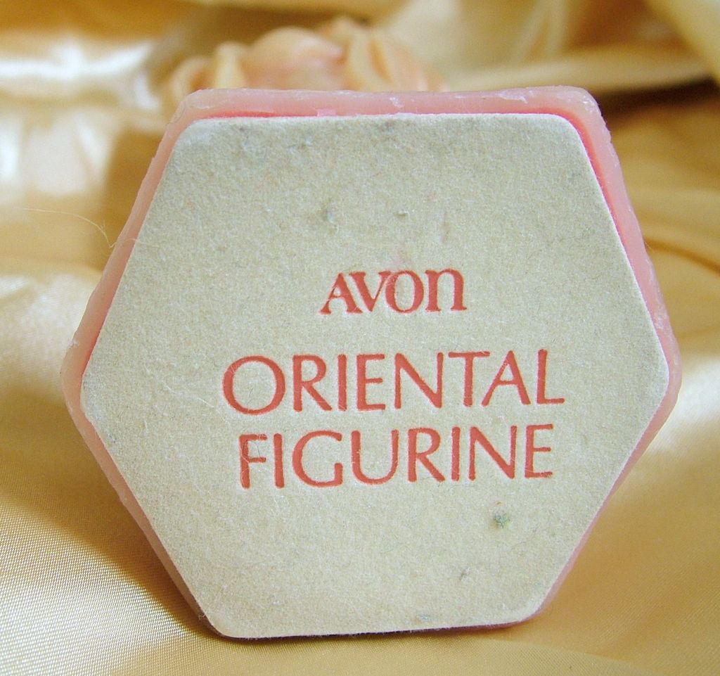 Asian wax pomander figurine peach color Asian wax pomander figurine peach color
