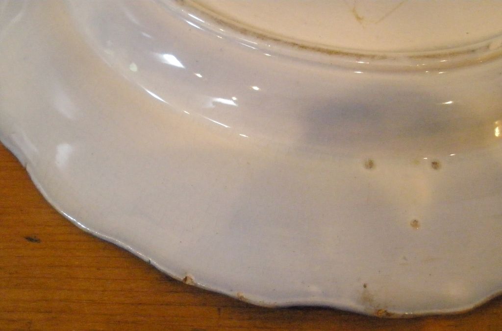 Antique Ironstone Flow Blue Plate, Sam Alcock & Co English C.1840.-FREE SHIPPING- Antique Ironstone Flow Blue Plate, Sam Alcock & Co English C.1840.-FREE SHIPPING-
