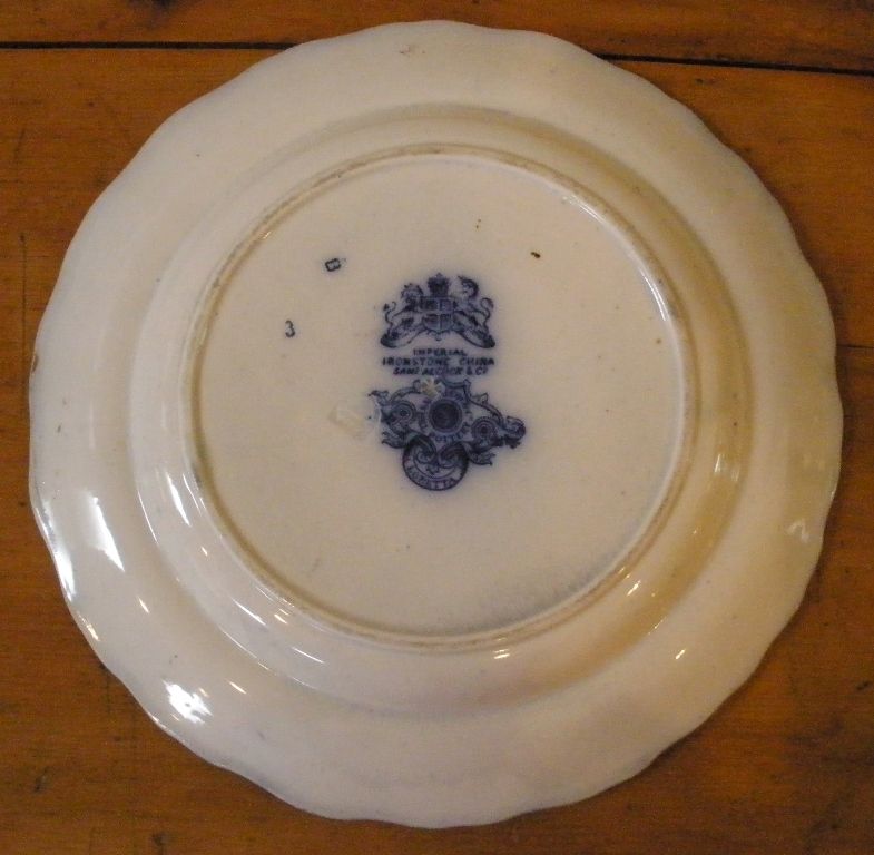 Antique Ironstone Flow Blue Plate, Sam Alcock & Co English C.1840.-FREE SHIPPING- Antique Ironstone Flow Blue Plate, Sam Alcock & Co English C.1840.-FREE SHIPPING-