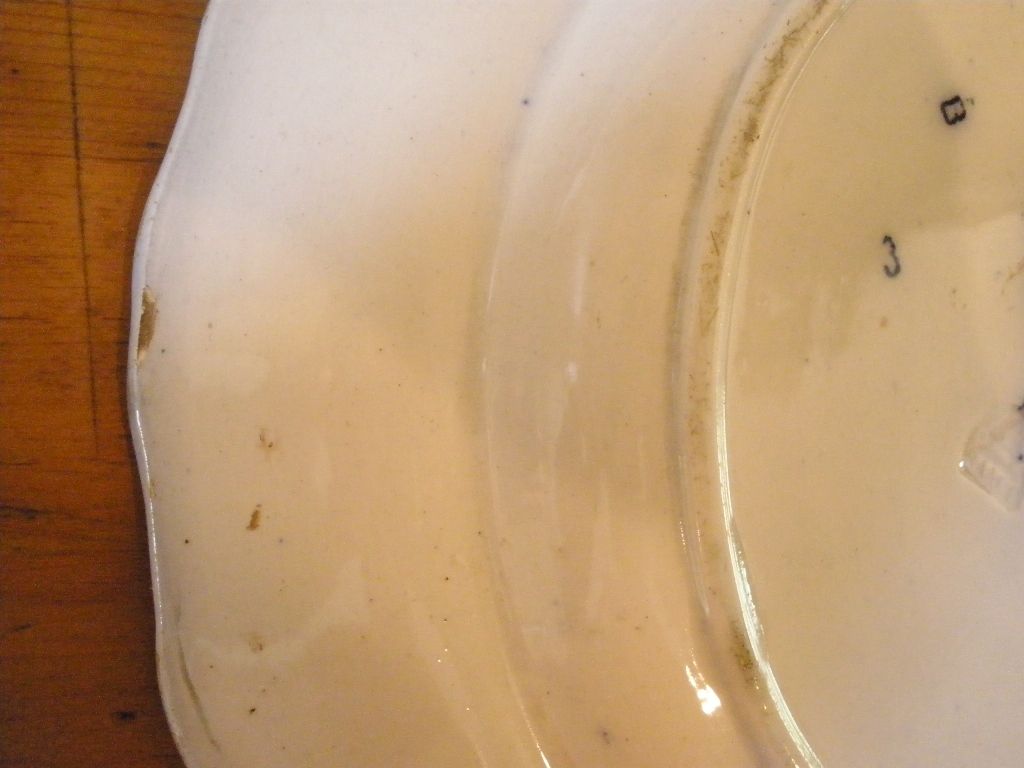Antique Ironstone Flow Blue Plate, Sam Alcock & Co English C.1840.-FREE SHIPPING- Antique Ironstone Flow Blue Plate, Sam Alcock & Co English C.1840.-FREE SHIPPING-