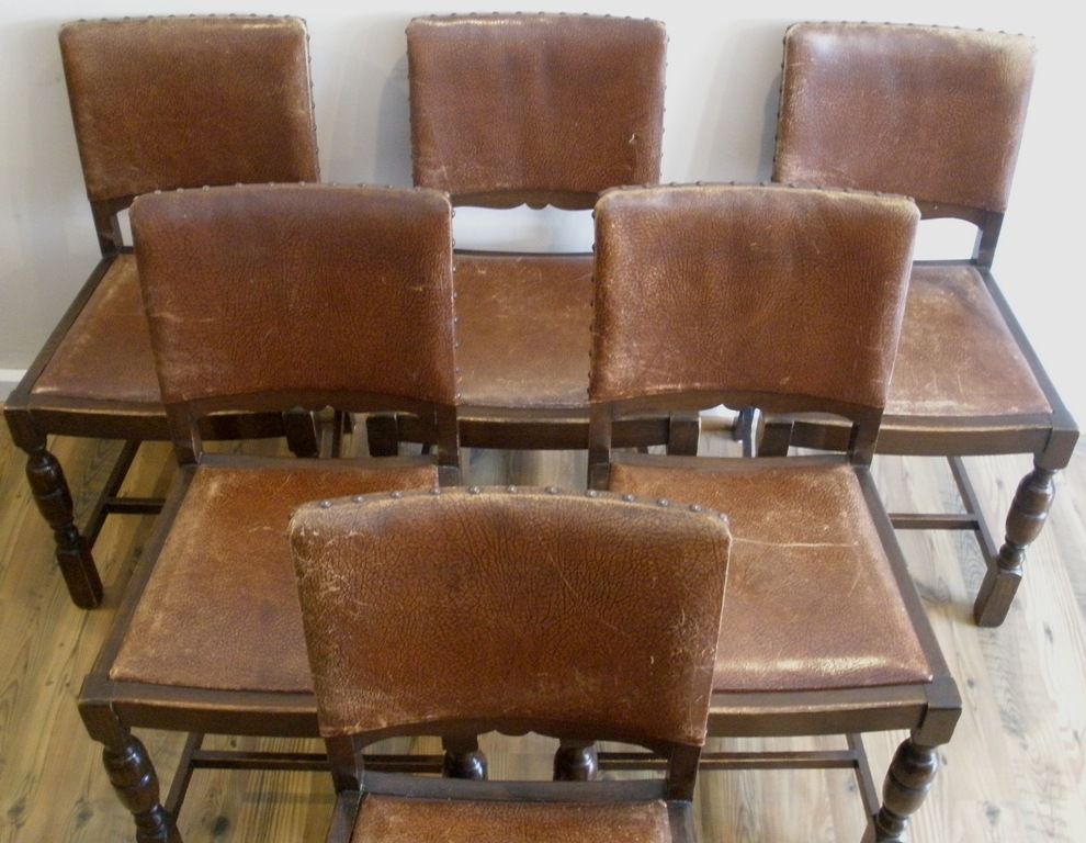 Antique English Oak Dining Chairs. Set of 6. Antique English Oak Dining Chairs. Set of 6.