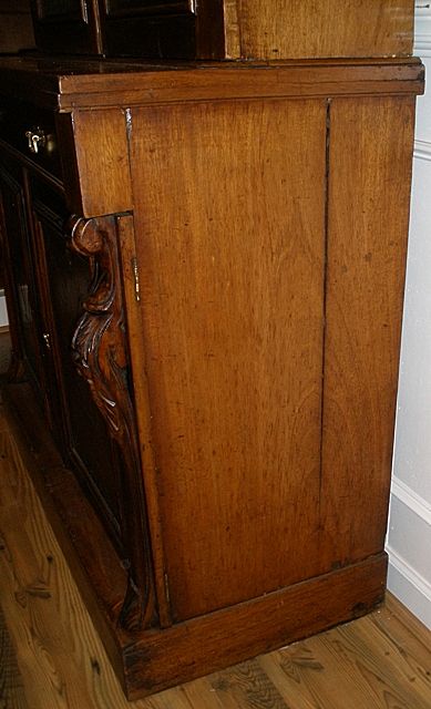 Antique Bookcase, English Large Victorian Carved Mahogany. -FREE SHIPPING- Antique Bookcase, English Large Victorian Carved Mahogany. -FREE SHIPPING-