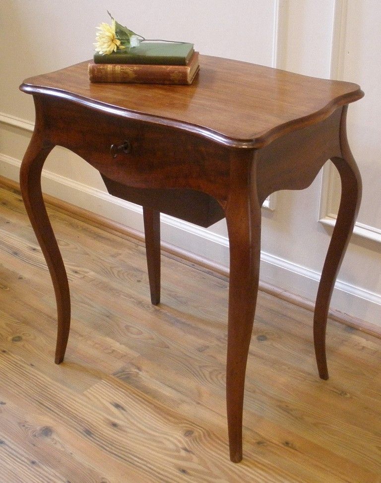 Antique French Country Mahogany Sewing, Work, Vanity, Side Table. FREE SHIPPING!* Antique French Country Mahogany Sewing, Work, Vanity, Side Table. FREE SHIPPING!*