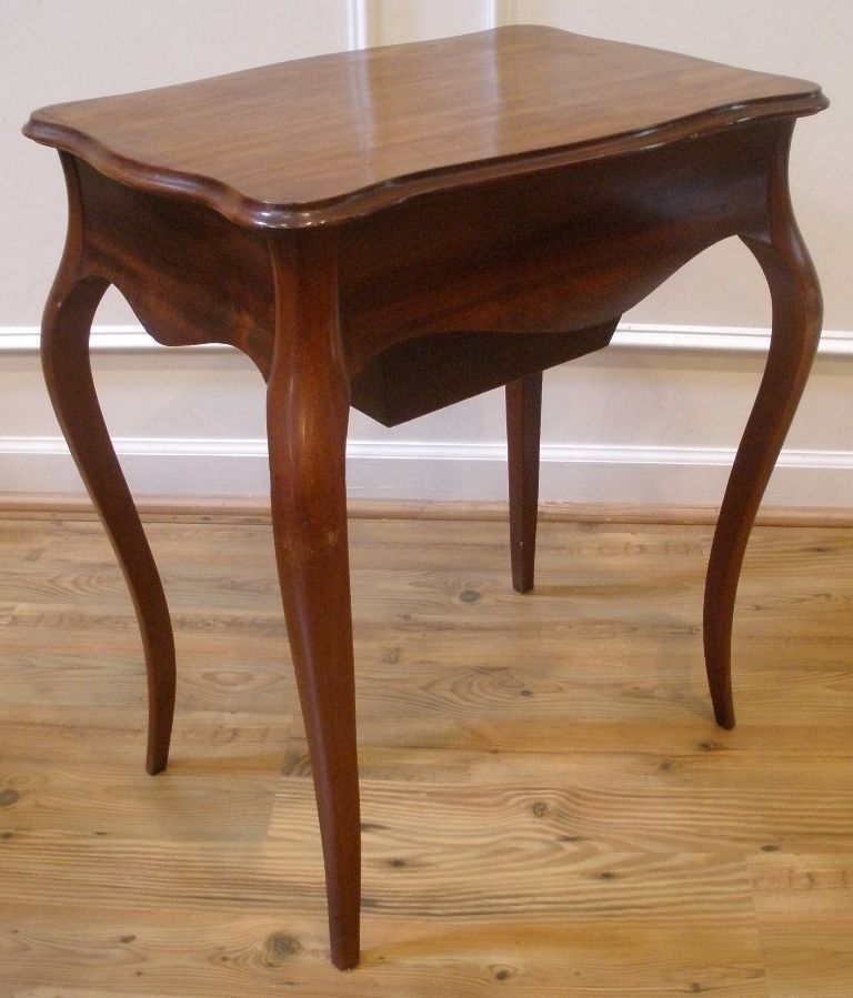 Antique French Country Mahogany Sewing, Work, Vanity, Side Table. FREE SHIPPING!* Antique French Country Mahogany Sewing, Work, Vanity, Side Table. FREE SHIPPING!*