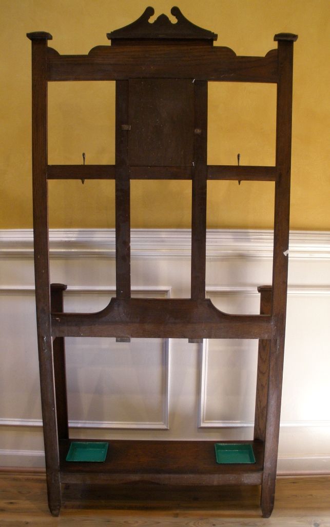 Antique Hall Stand, English Oak Arts and Crafts. Antique Hall Stand, English Oak Arts and Crafts.