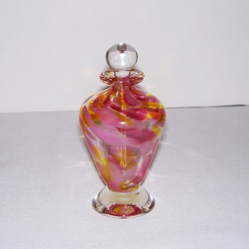 Signed Ron Lukian Art Glass Perfume Bottle Signed Ron Lukian Art Glass Perfume Bottle