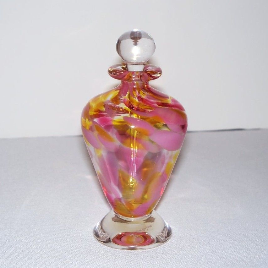 Signed Ron Lukian Art Glass Perfume Bottle Signed Ron Lukian Art Glass Perfume Bottle