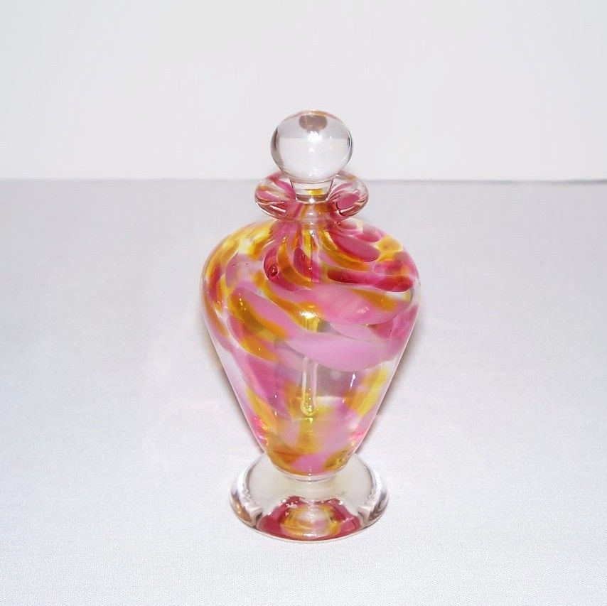 Signed Ron Lukian Art Glass Perfume Bottle Signed Ron Lukian Art Glass Perfume Bottle