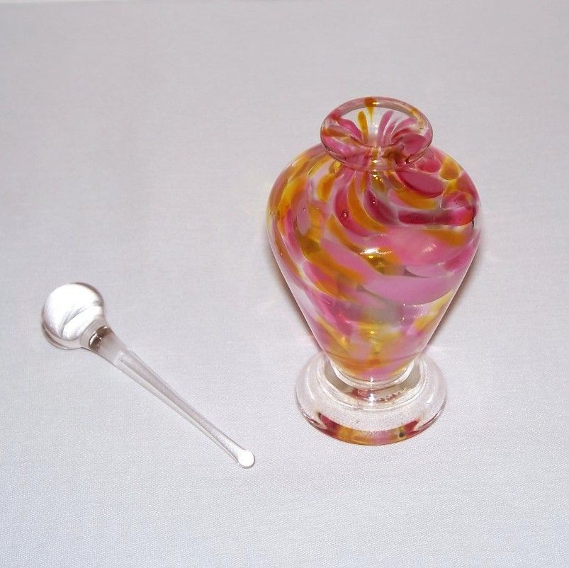 Signed Ron Lukian Art Glass Perfume Bottle Signed Ron Lukian Art Glass Perfume Bottle