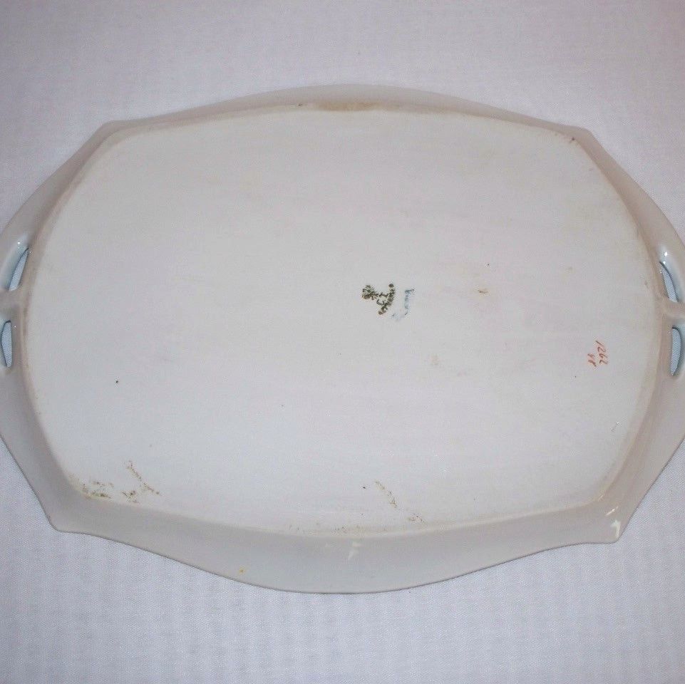 C. Tielsch Germany Roses Vanity Dresser Tray C. Tielsch Germany Roses Vanity Dresser Tray