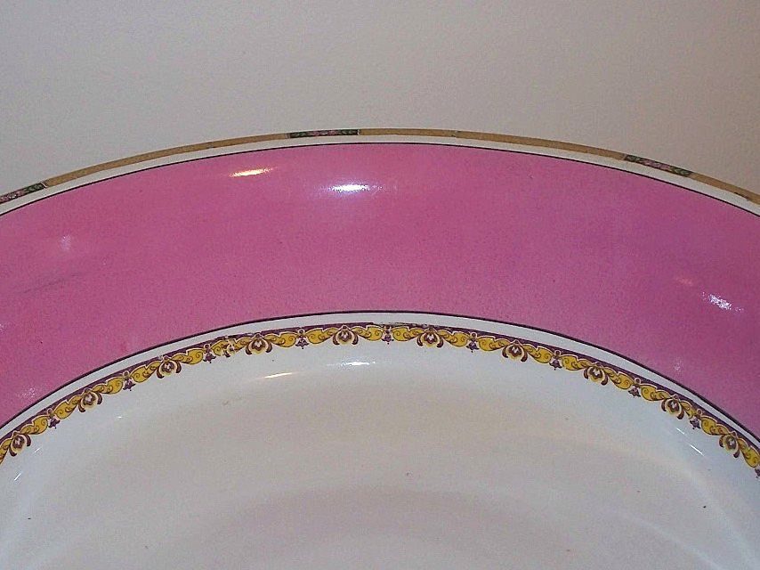 Swinnertons Pink and White Water Pitcher and Wash Basin Swinnertons Pink and White Water Pitcher and Wash Basin