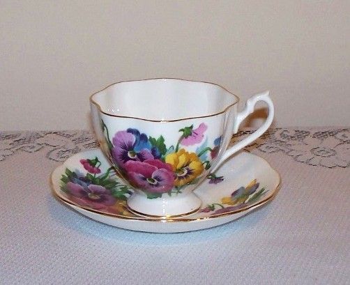 Queen Anne Spring Melody Tea Cup and Saucer Queen Anne Spring Melody Tea Cup and Saucer
